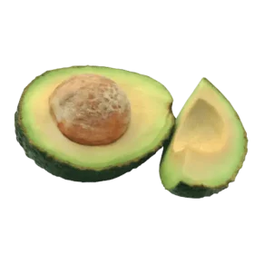 Aguacate partido a la mitad
