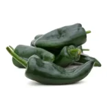 Cinco chiles poblanos completos
