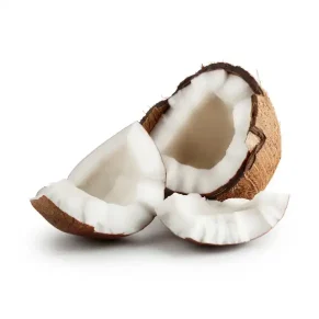 Un coco partido en tres partes